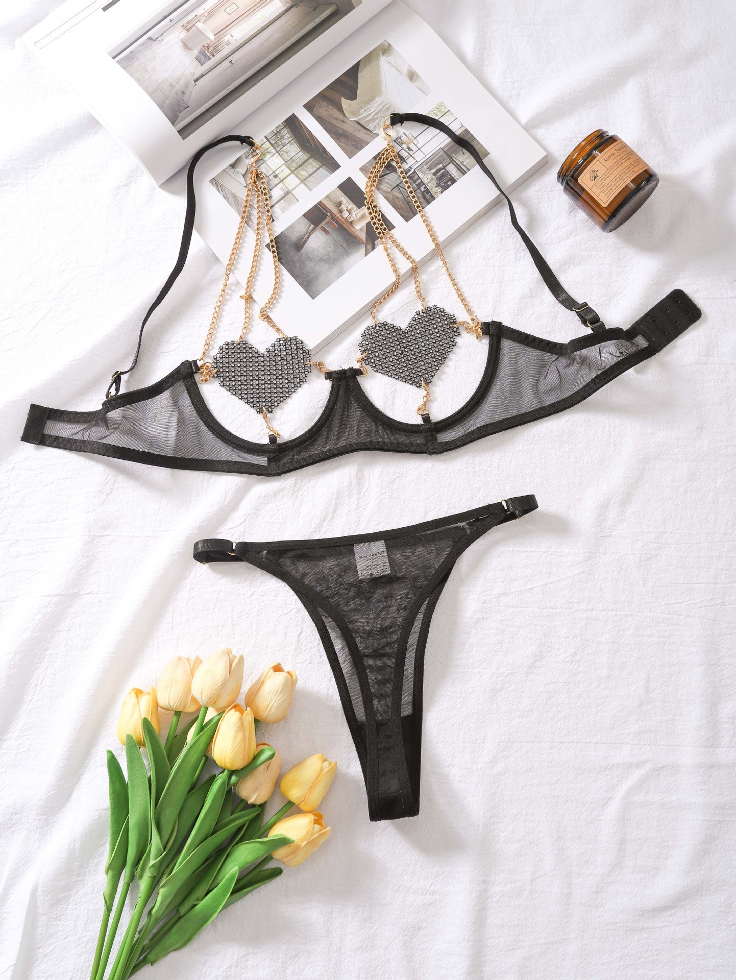 Siren's Heart Cosplay Lingerie Black