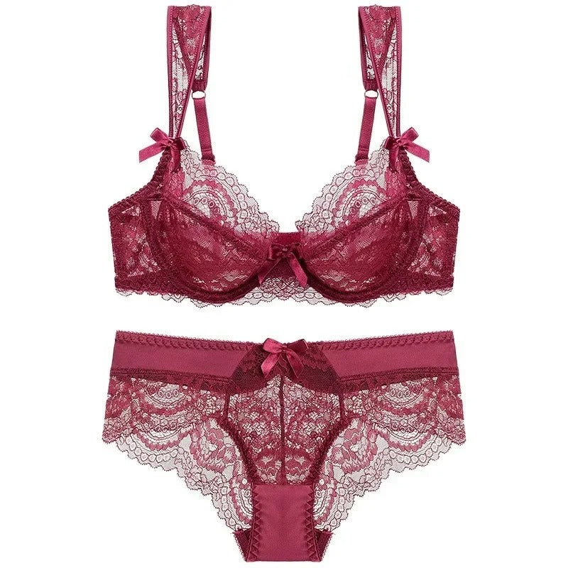 MOYISU French Romantic Ultra-thin Lace Sexy Transparent