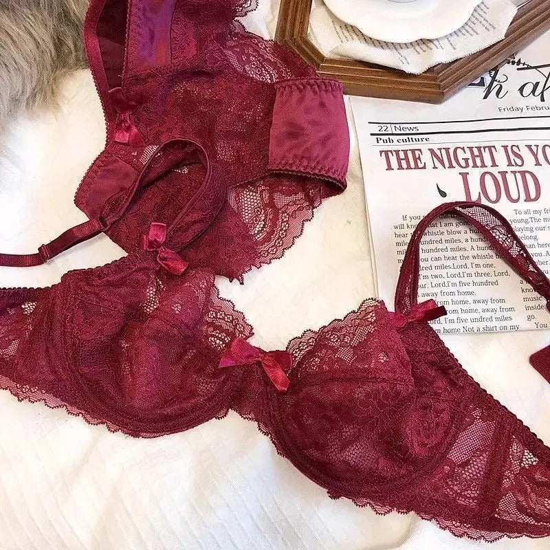 MOYISU French Romantic Ultra-thin Lace Sexy Transparent