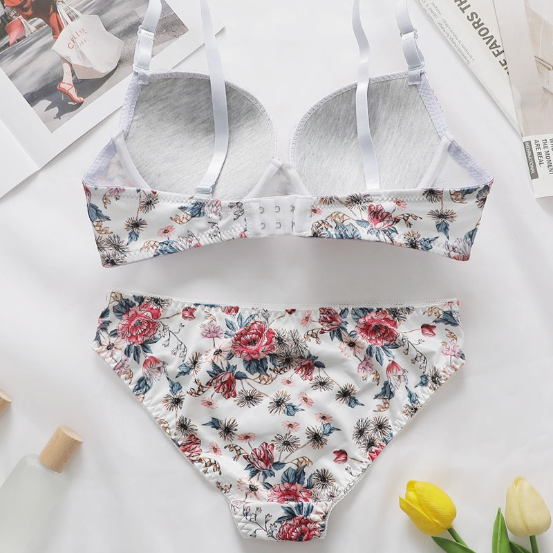 NEW ARRIVAL Floral Padded Bra and Panty Set