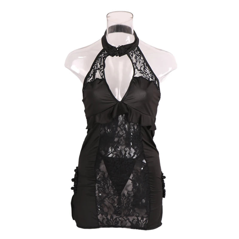 Collar Open Neck Sexy Mesh Lingerie 616232