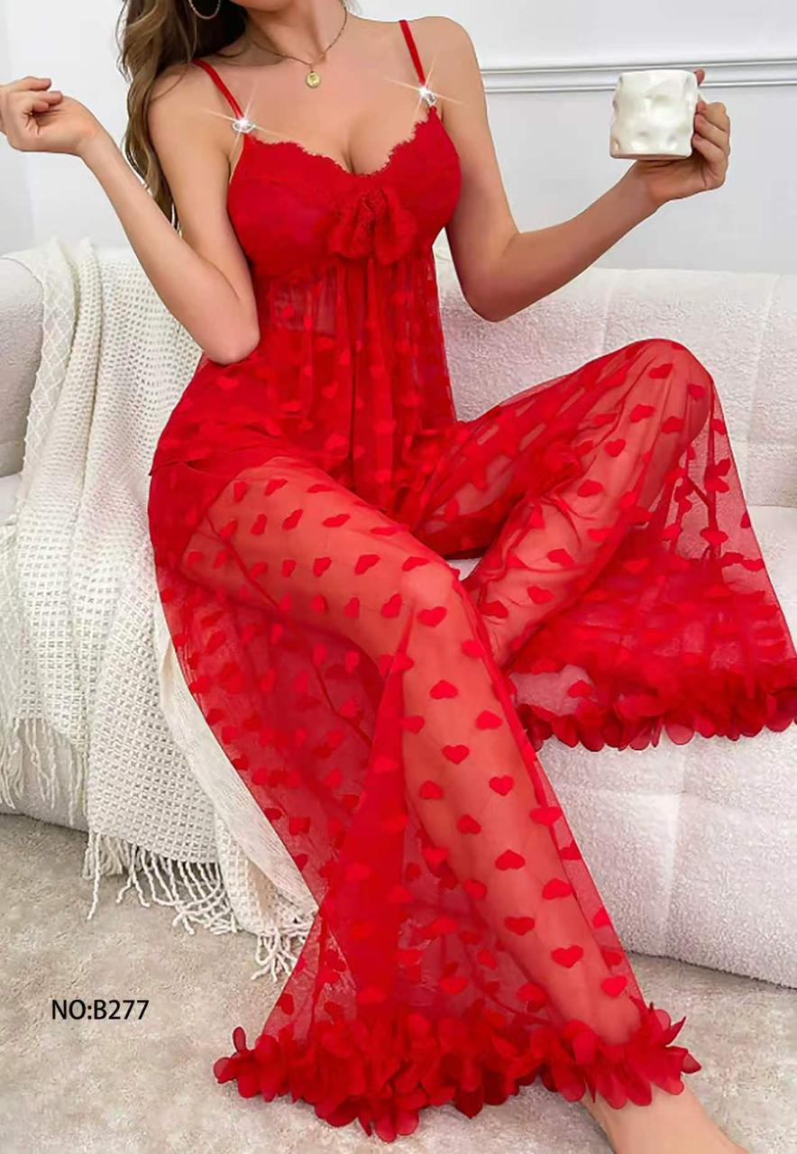 Net See Through Secret Affair Lace Set