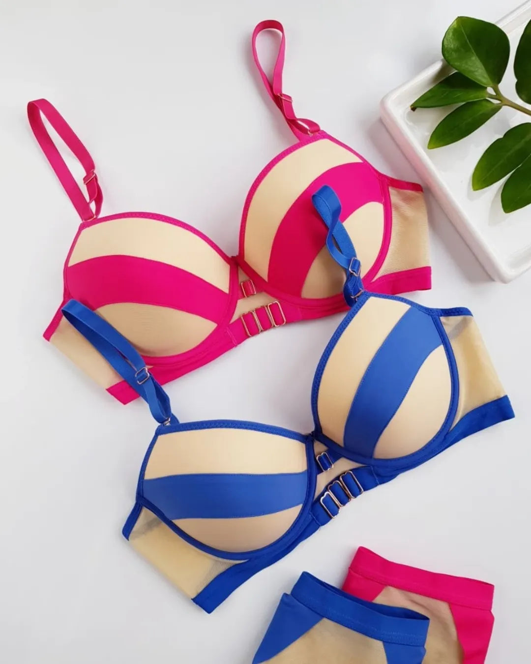 Buckle Style Bra Set