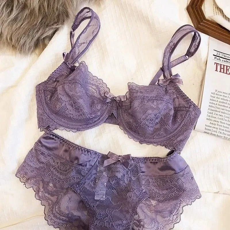 MOYISU French Romantic Ultra-thin Lace Sexy Transparent