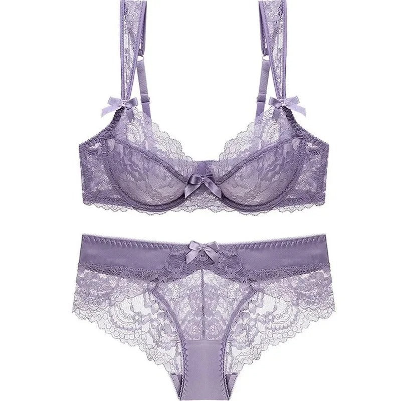 MOYISU French Romantic Ultra-thin Lace Sexy Transparent