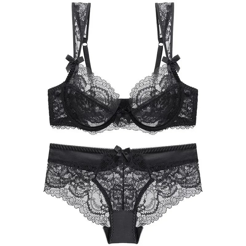 MOYISU French Romantic Ultra-thin Lace Sexy Transparent