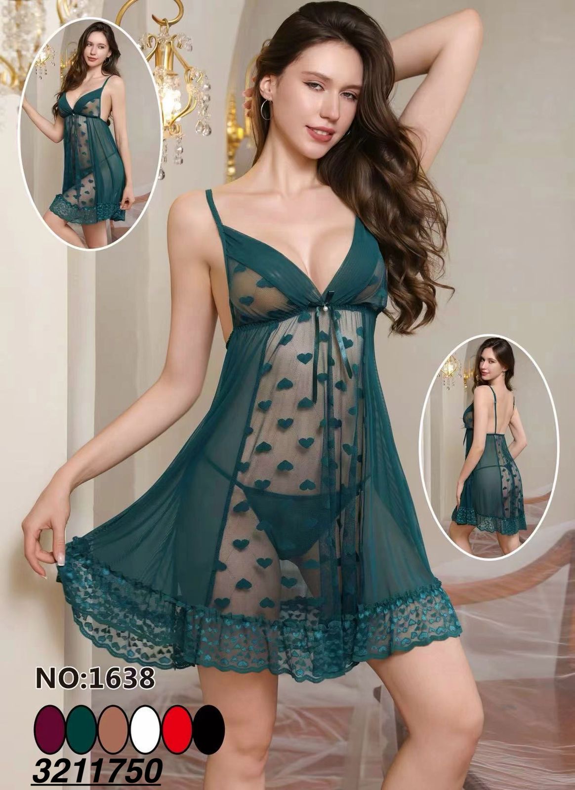 Elegant Lace Night Gown