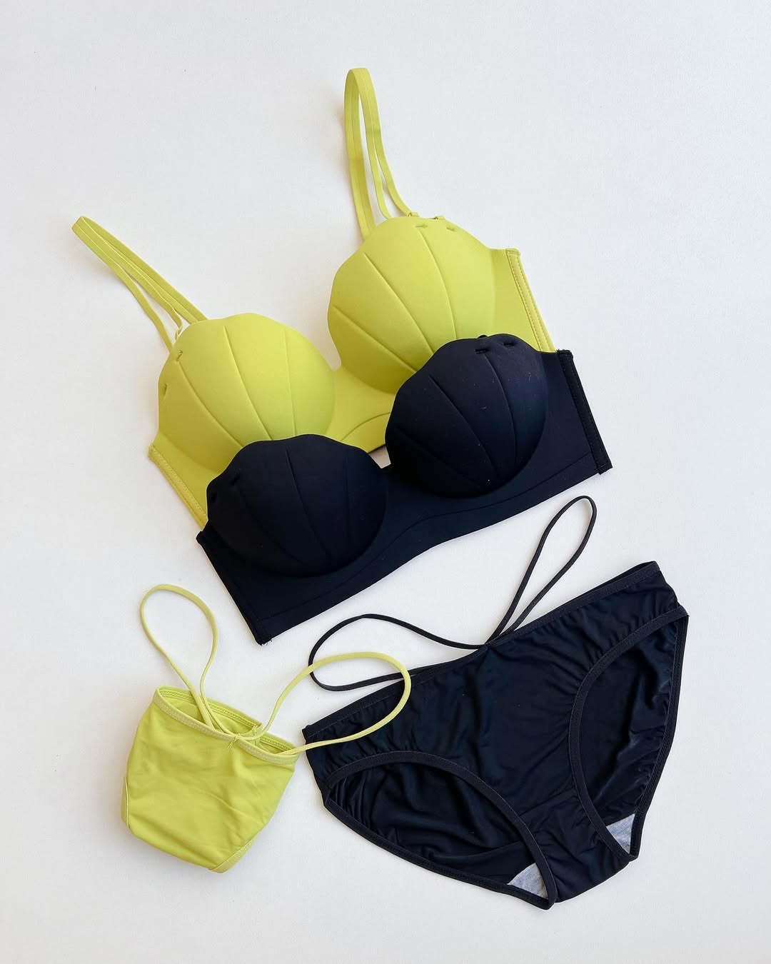 Coastal Chic Sea Shell Design Bra and Brief Set