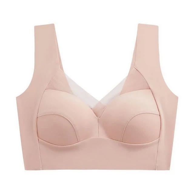 Seamless Wire-free Posture Corrector Bra Backless Milky Stuff