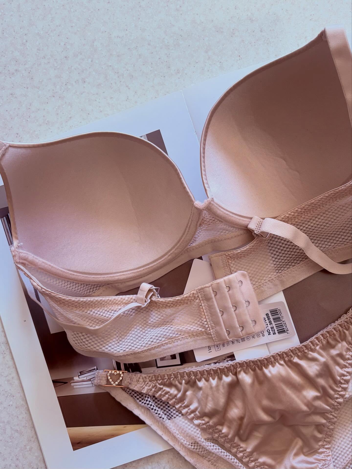 Front Heart Style Premium Padded Bra Set