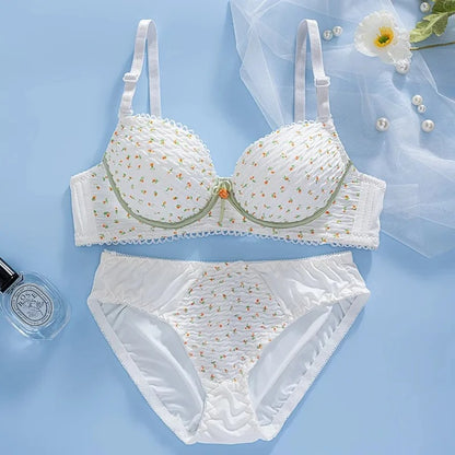 Signature Luxe Embroidered Bra & Panty Lingerie Set