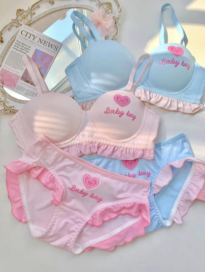 Top Hot Selling Baby Bay Paded Push-up Bra Set