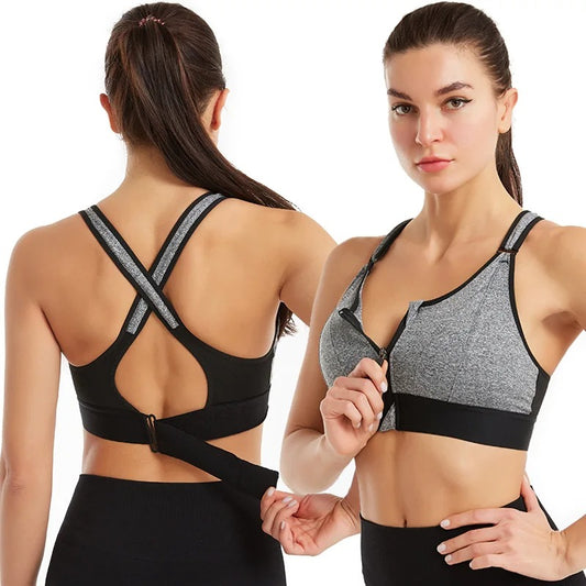 Front Zipper Best Selling Sports Casual or Gym Bra