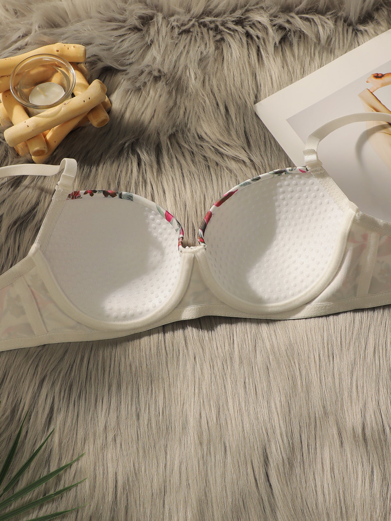 Women's Cute Rinted Pattern Bra set