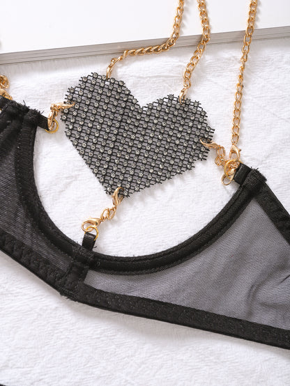 Siren's Heart Cosplay Lingerie Black