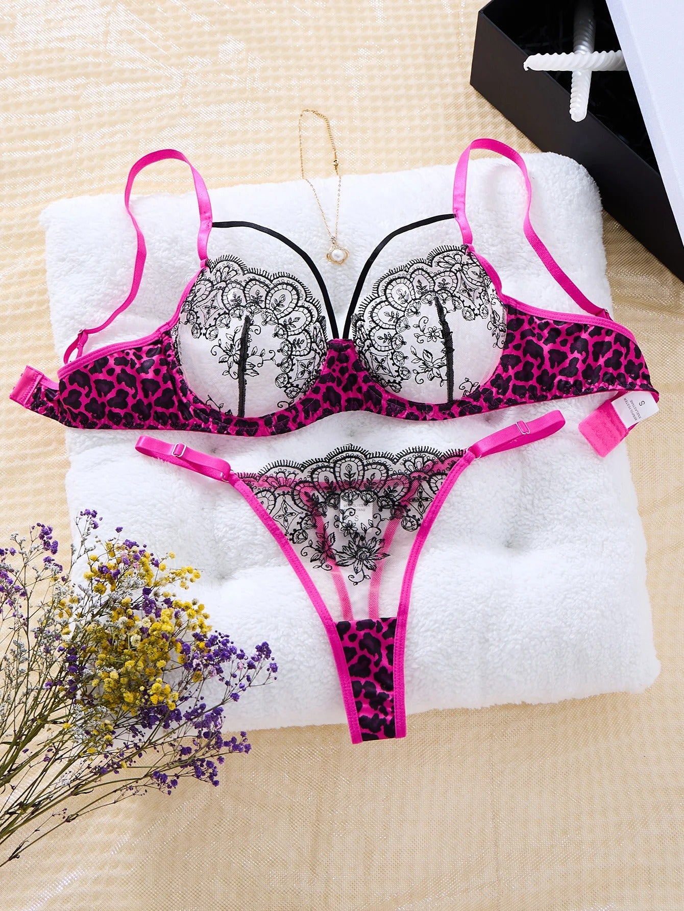 Mesh Magic See-Through Net Bra Set