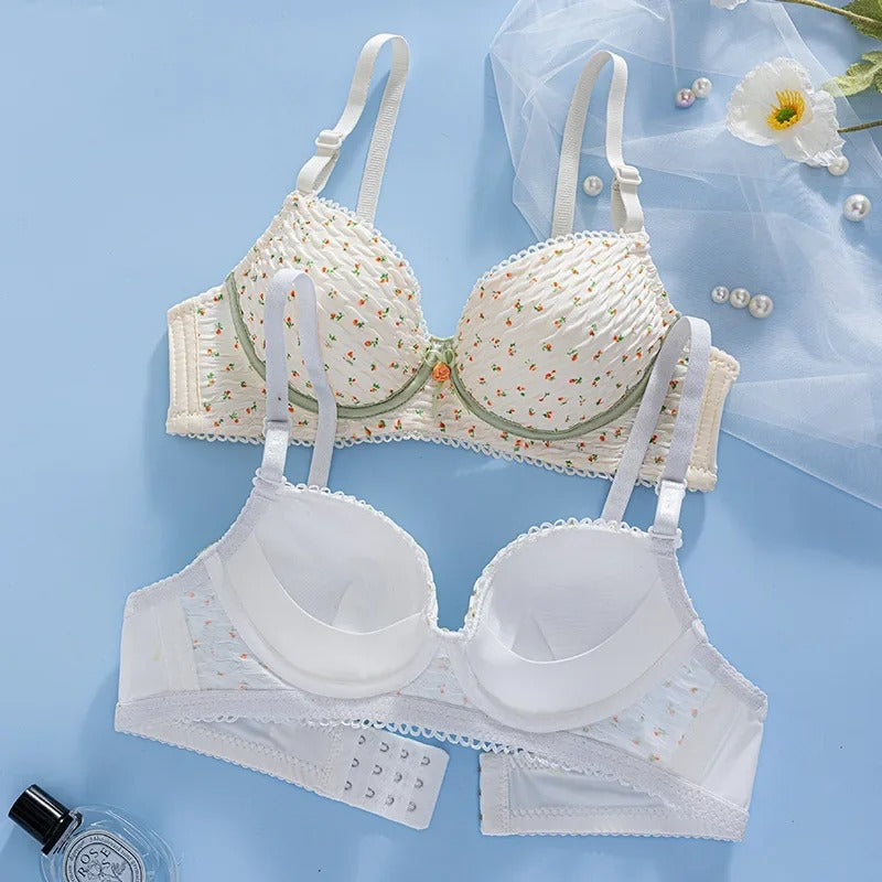 Signature Luxe Embroidered Bra & Panty Lingerie Set
