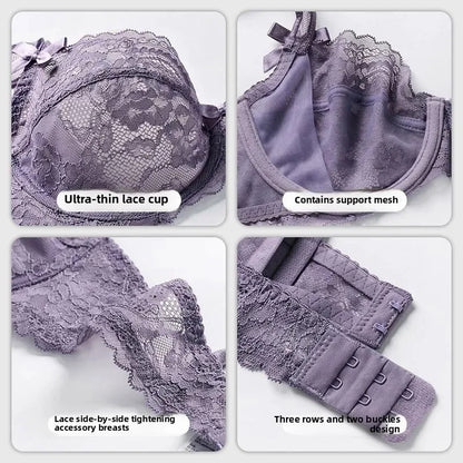 MOYISU French Romantic Ultra-thin Lace Sexy Transparent