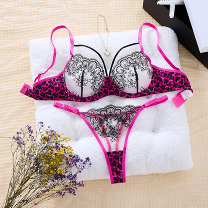 Mesh Magic See-Through Net Bra Set