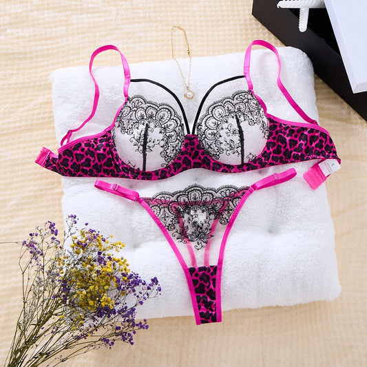 Mesh Magic See-Through Net Bra Set