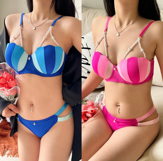 Beach Style Ice Cream inspired Push-up Bra Set