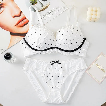 Premium Elegant Embroidered Lace Bra & Brief Set