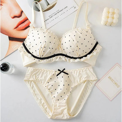 Premium Elegant Embroidered Lace Bra & Brief Set