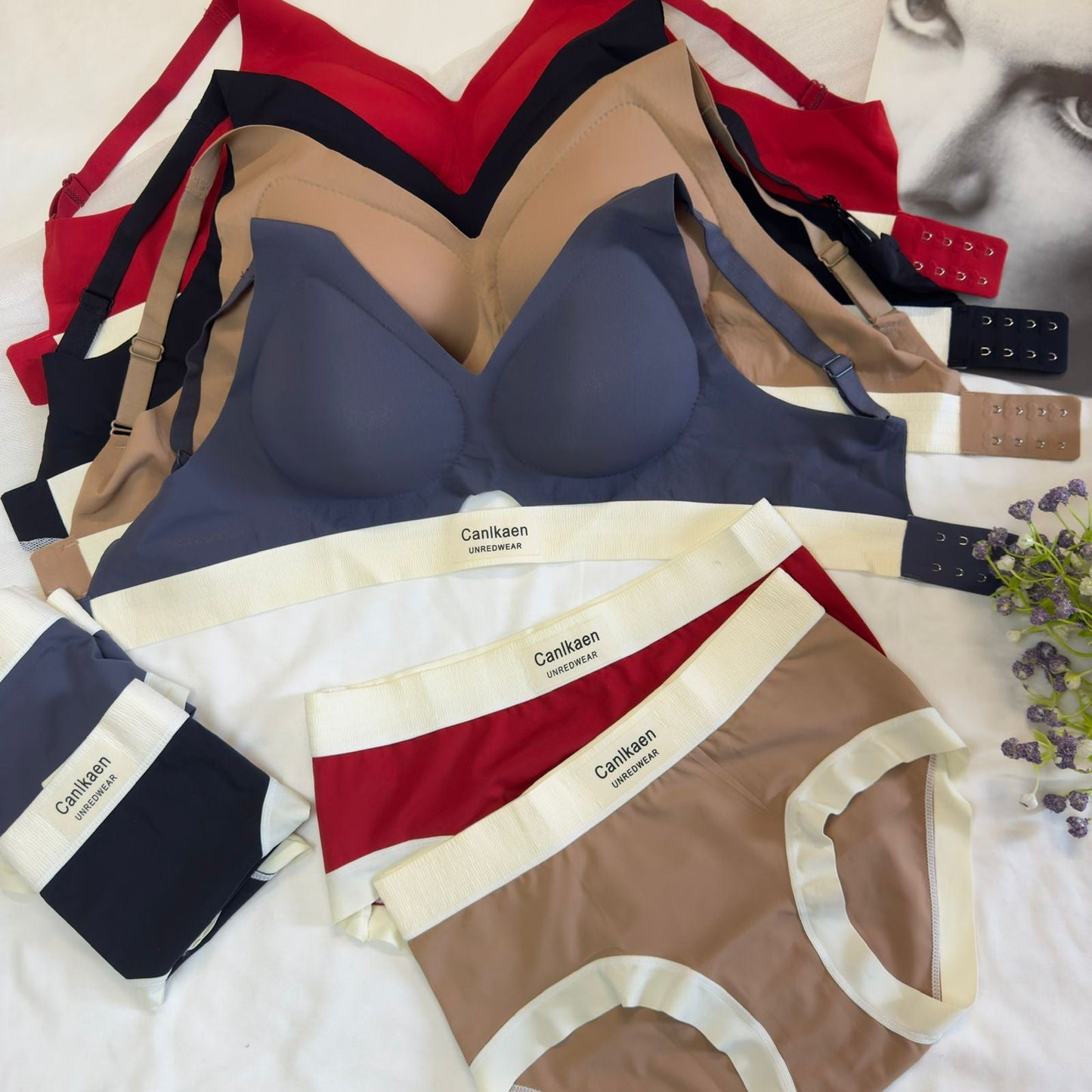 canlkaen Seamless Bra Set
