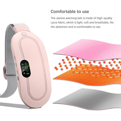 Menstrual Heating Pad  Waist Vibration Massage Device for Cramps Period Pain Relief