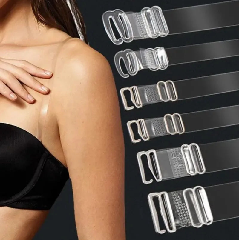 Transparent Bra Straps Invisible Anti Slip Adjustable Shoulder Strap