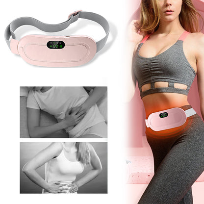 Menstrual Heating Pad  Waist Vibration Massage Device for Cramps Period Pain Relief