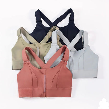 Premium Quality Front Zipper Sports Bra