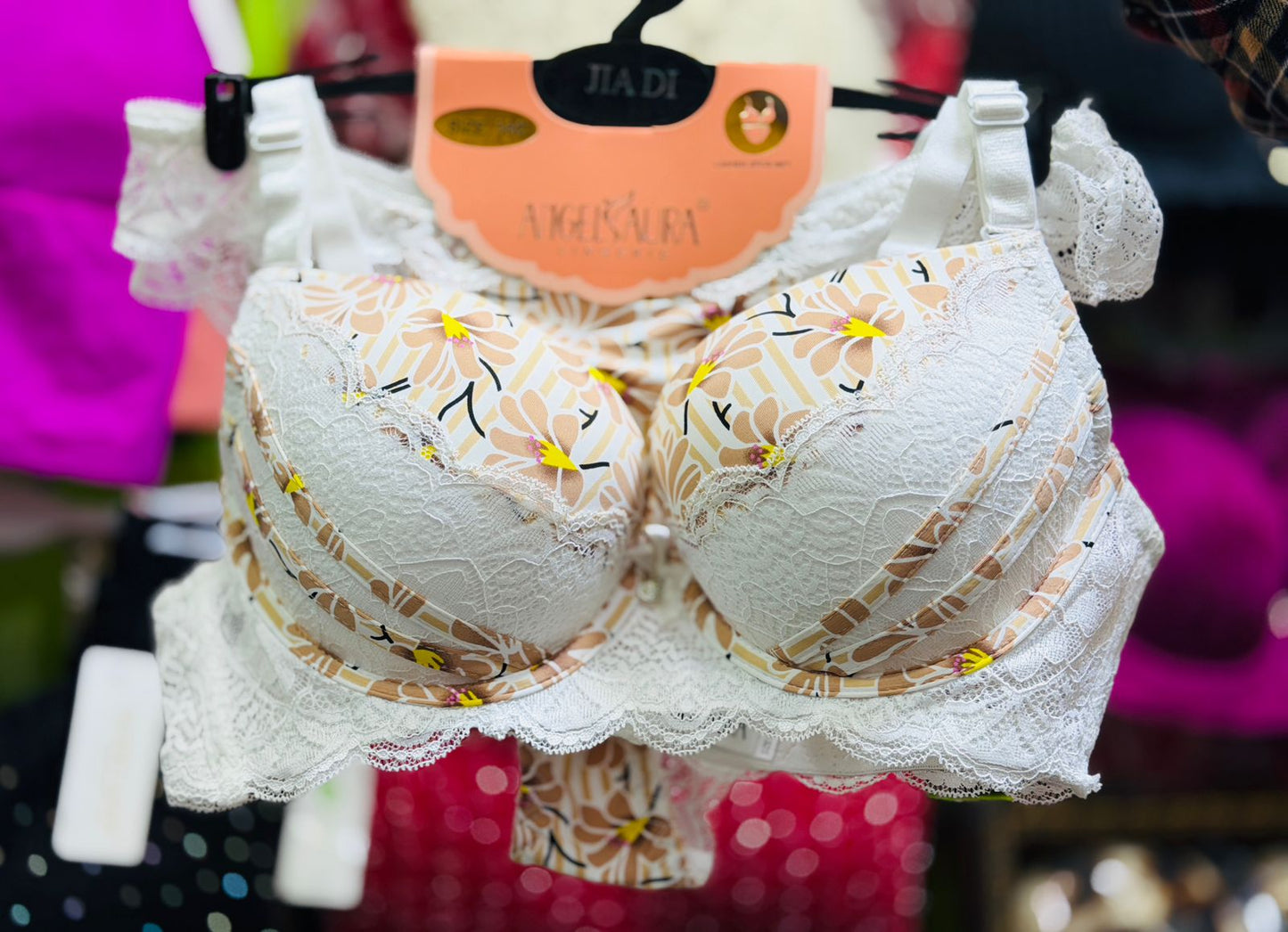 Floral Grace Premium Bra Set