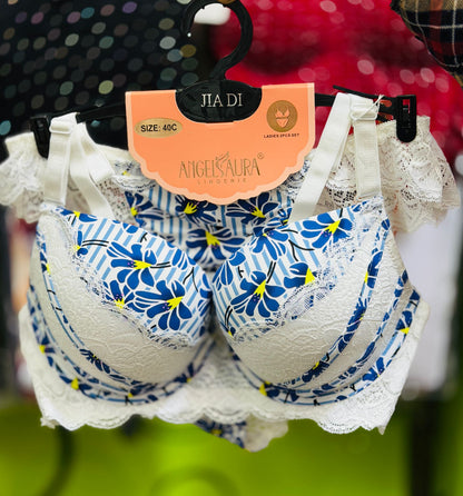 Floral Grace Premium Bra Set