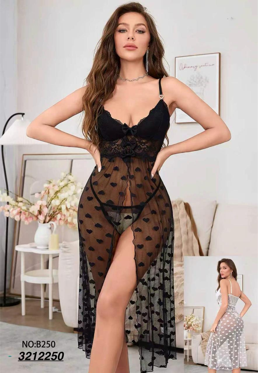 Net See Through Secret Affair Lace Set