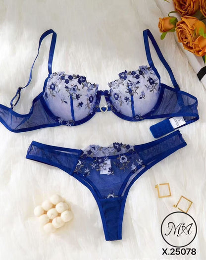 Scarlet Shadow Sheer Floral Lace Set