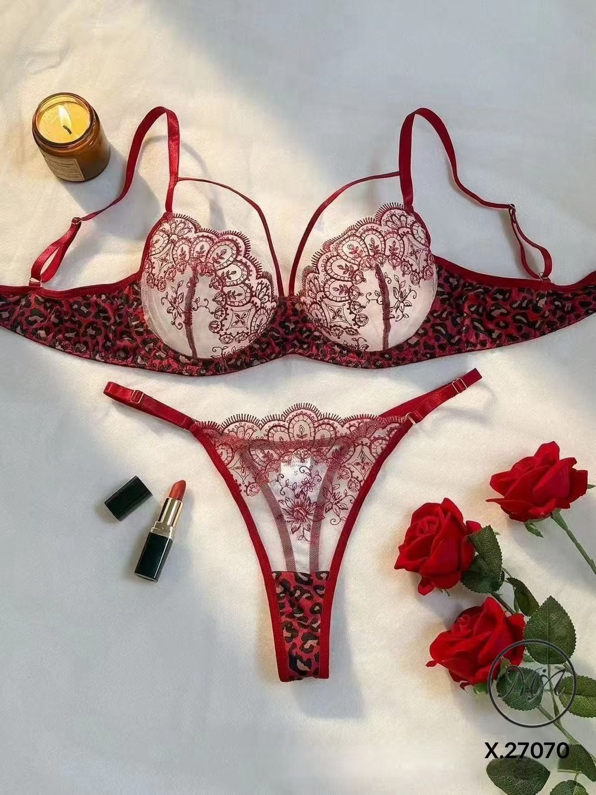 Mesh Magic See-Through Net Bra Set