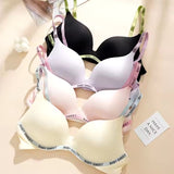 Light Padded Non Wired Sweet Babe Letter Straps T-Shirt Bra