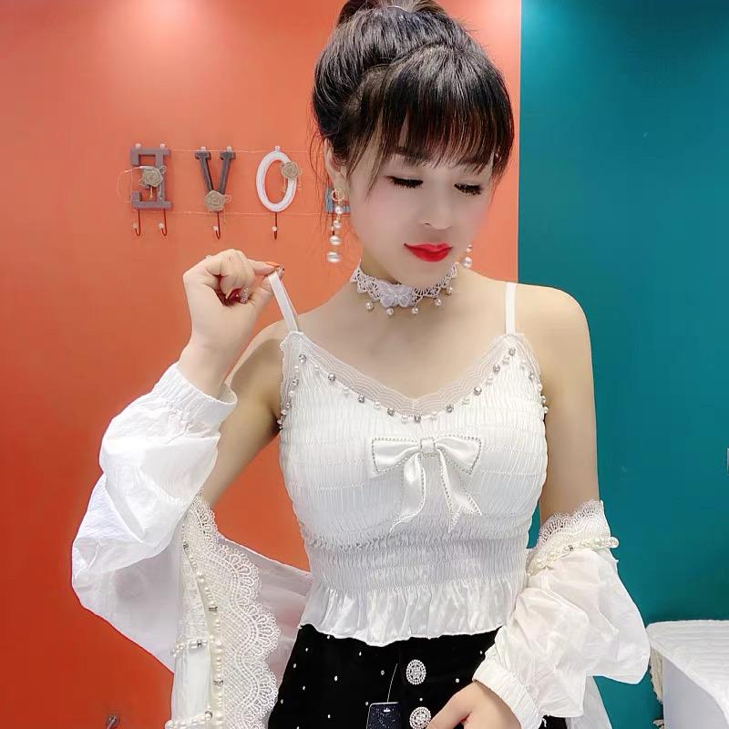 Front Bow Style Camisole Bra