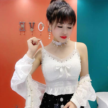 Front Bow Style Camisole Bra