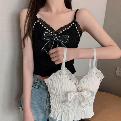 Front Bow Style Camisole Bra