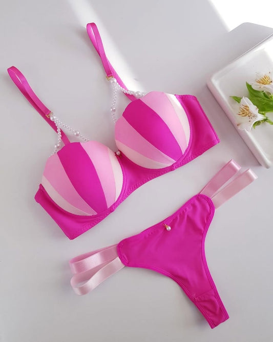 Ice cream Bra Set Paded Push-up Premium Quality