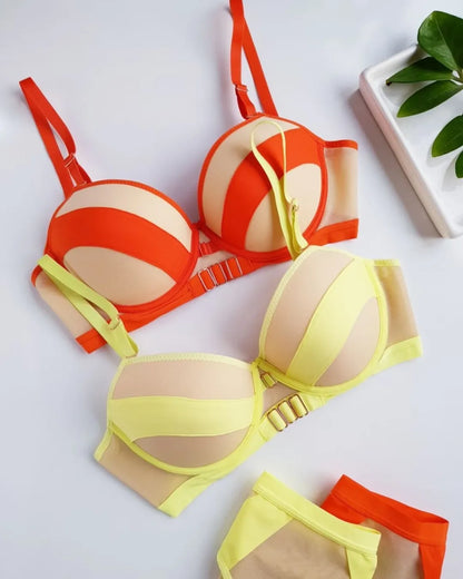 Buckle Style Bra Set
