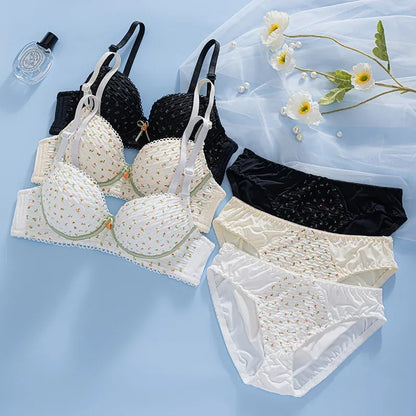Signature Luxe Embroidered Bra & Panty Lingerie Set