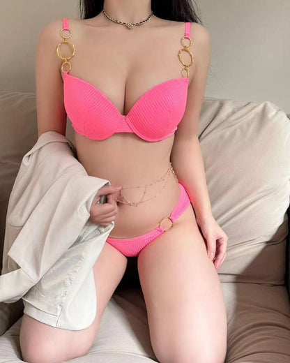 Mid Love Ring Style Paded Push-up Set