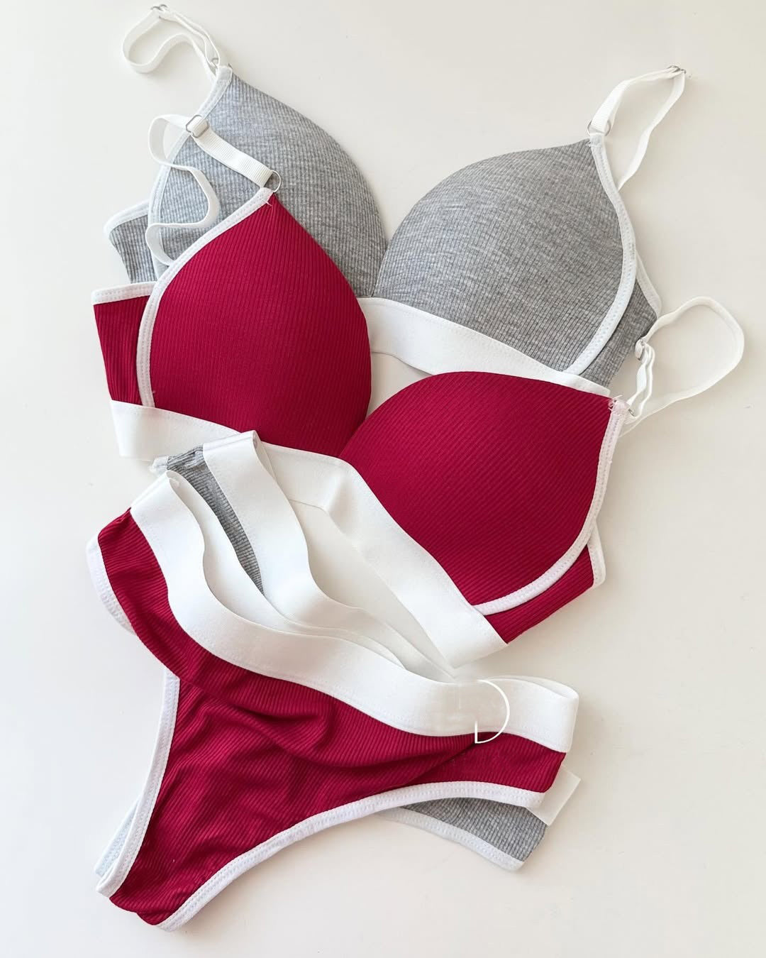 T-Shirt Bra Panty Set THIN PAD BRA