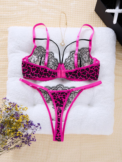 Mesh Magic See-Through Net Bra Set