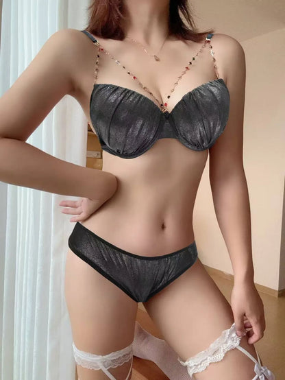 Sparkle Beads Elegance Bra Set – Removable Straps