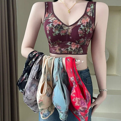 Vest Style Fixed Cup Wireless Maternity For Womens