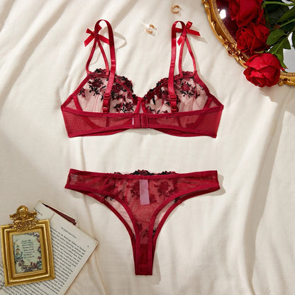 Eternal Rose Sheer Lace Set 🌹🖤